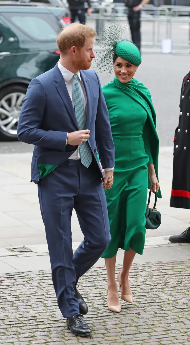 The Duke and Duchess of Sussex attended the event with other members of the royal family