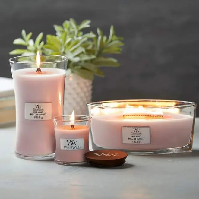 WoodWick candles crackle like an open fire - a real sensory experience