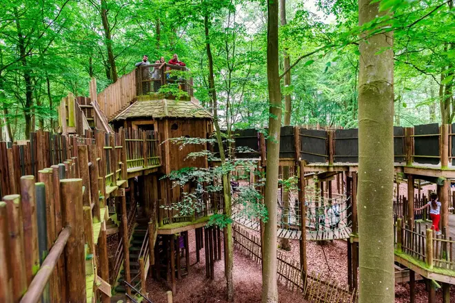 The huge woodland theme park has 10 large activities to do