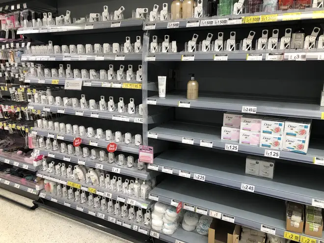 Shelves are being cleared out in some stores