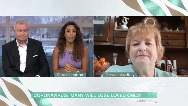 Elaine appeared on This Morning from Italy