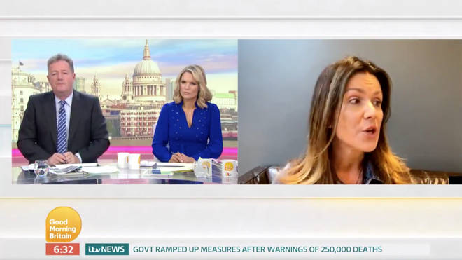 Susanna Reid opened up about self-isolation on GMB today