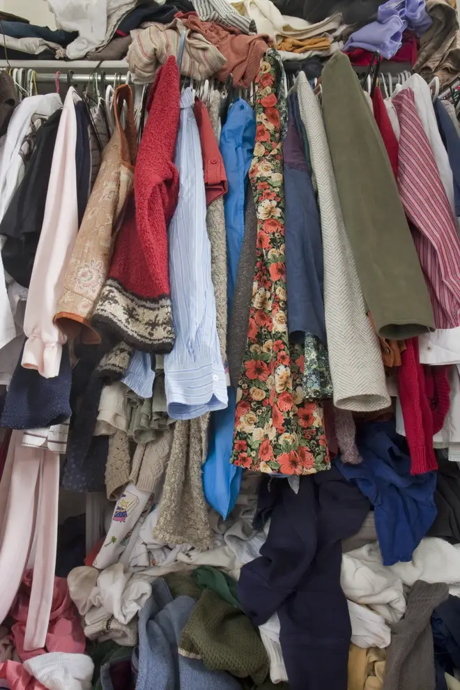If you have a wardrobe like this, you might have a decluttering project on your hands...