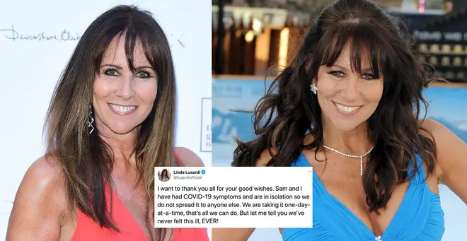 Linda Lusardi has spoken out about her symptoms on Twitter