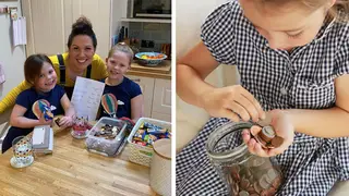 Laura took to Facebook to share her hack this week, which involves her giving her children £1 to spend a day and opening a at-home 'tuck shop'
