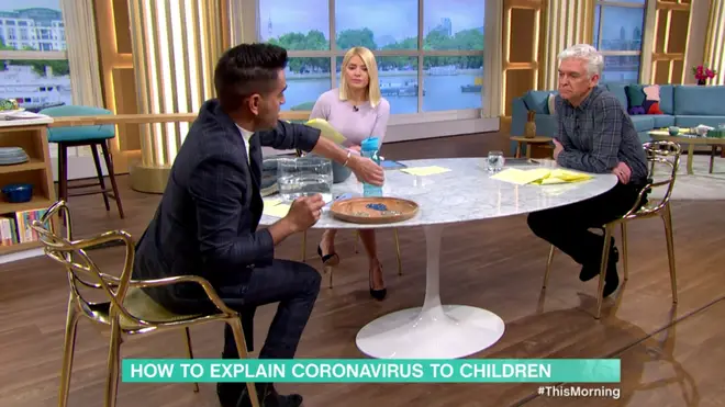 Dr Ranj explained how to help children with hand washing