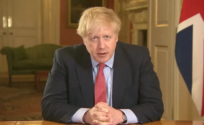 Boris Johnson announced the UK was going into lockdown on Monday