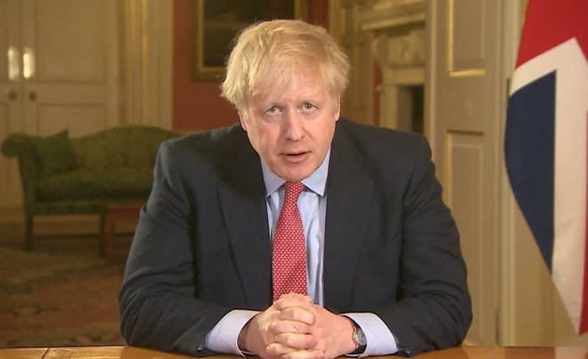 Boris Johnson announced the UK was going into lockdown on Monday