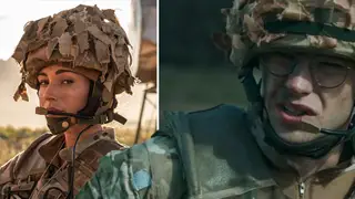 Michelle Keegan and Nico Mirallegro on Our Girl
