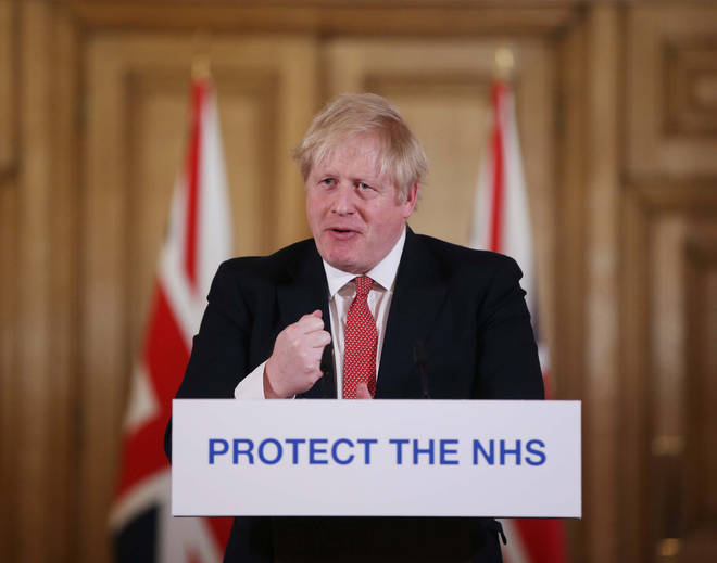 Boris Johnson announced that 405,000 people have signed up to be NHS volunteers