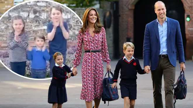 The Cambridges took part in the special moment to thank the NHS