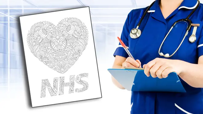 Beat boredom and show support for the NHS with this colouring frame