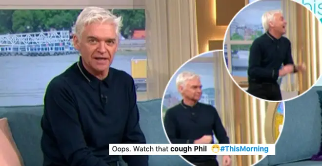 Phillip Schofield had a coughing fit on This Morning