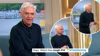 Phillip Schofield had a coughing fit on This Morning