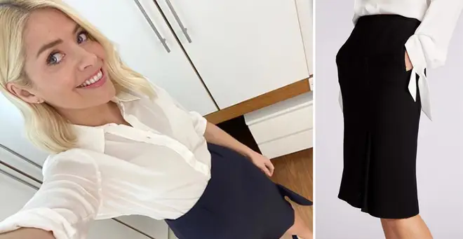 Holly Willoughby's skirt is from Roland Mouret