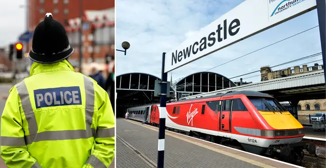 A woman has been fined for 'loitering between platforms' at Newcastle Central Station