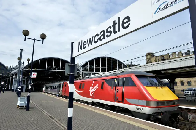 The incident took place at Newcastle Central Station