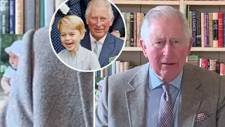Fans spot unseen picture of Prince George in Prince Charles' office as he addresses coronavirus