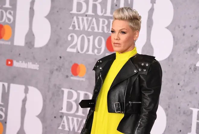 Pink is isolating at home with her husband Carey Hart and their two children, Willow and Jameson.