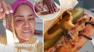 Nadiya Hussain says she cooks up banana skin as a burger filling to avoid food waste.