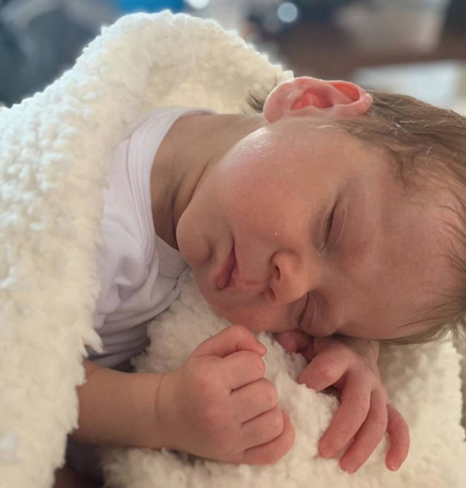 Gordon's daughter Megan also shared some pictures of the little one