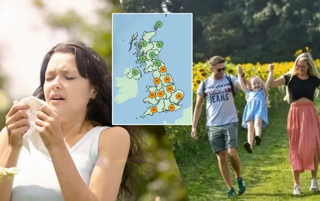 Hayfever sufferers will feel the wrath of the pollen