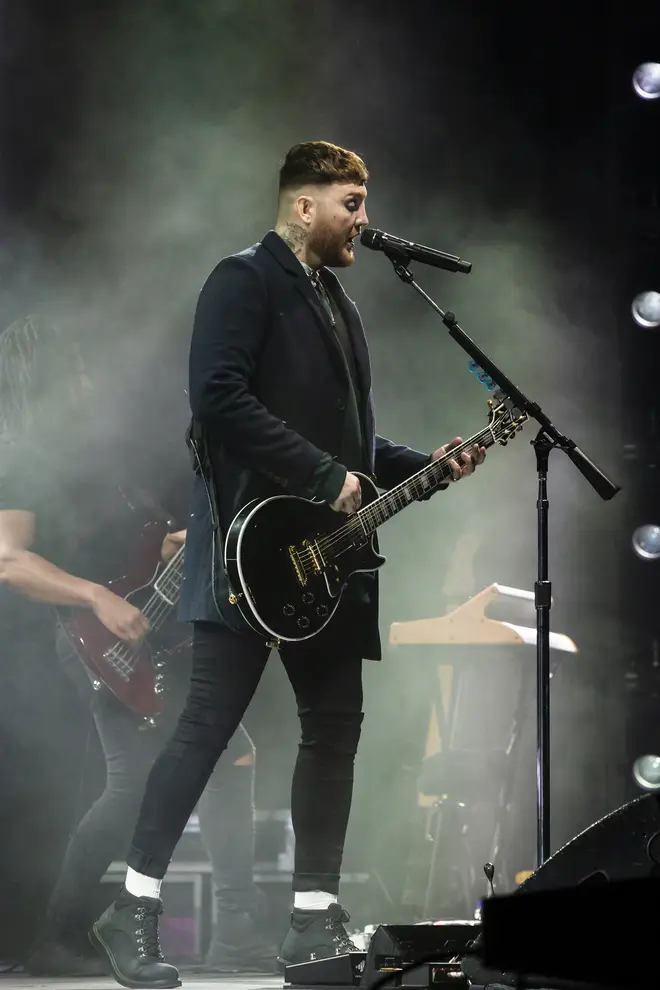 James Arthur - pictured in January - had a very healthy head of hair