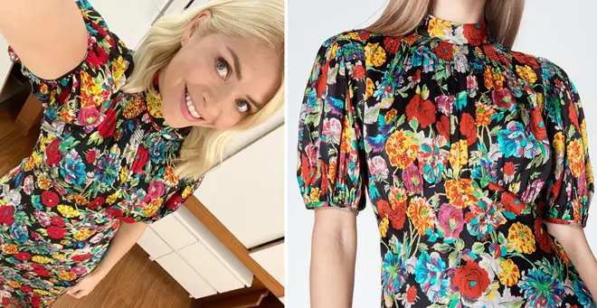Get Holly Willoughby's printed midi dress