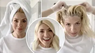 This Morning's Holly Willoughby has shown fans how she's keeping her hair fresh during the lockdown.
