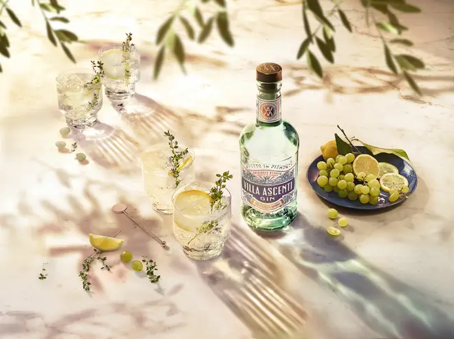 Villa Ascenti Gin is made in Italy using herbal essences including mint and thyme