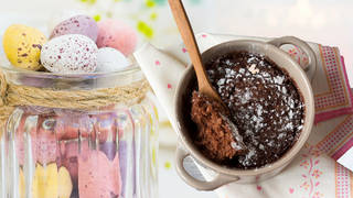 Treat yourself and your family to an Easter mug cake over the bank holiday weekend