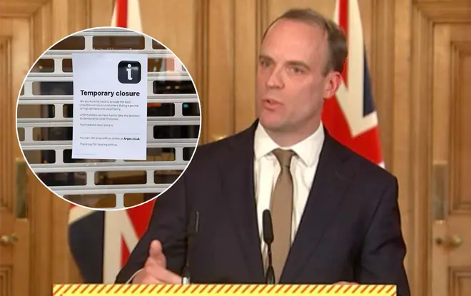 Raab led today's COVID-10 briefing