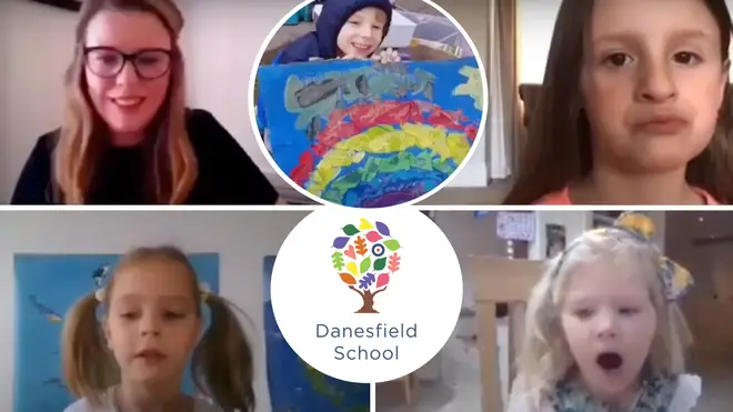 The pupils at Danesfield School have thanked NHS workers online.