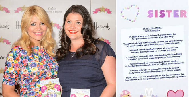 Holly Willoughby shared a touching poem written by her sister