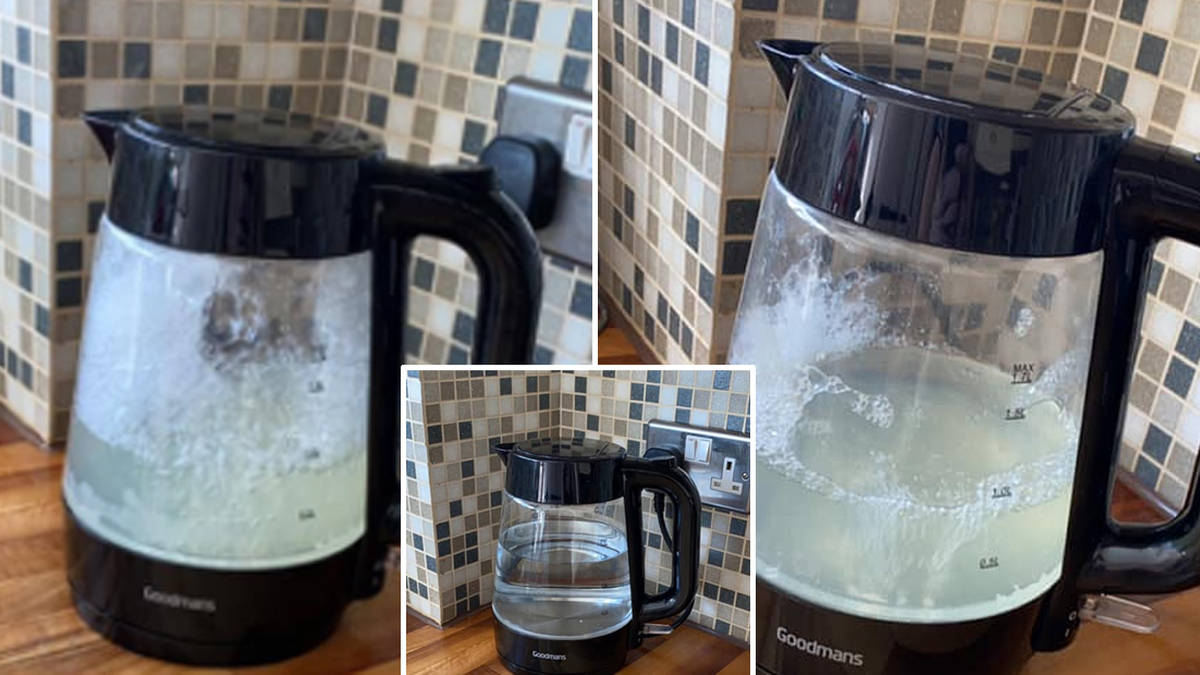 Genius cleaning hack removes limescale from kettle using lemon