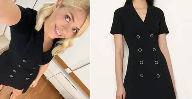 Holly Willoughby's dress today is from Sandro Paris