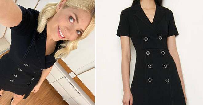 Holly Willoughby's dress today is from Sandro Paris