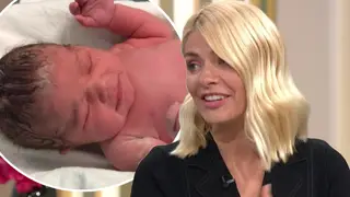Holly Willoughby holds back tears as she introduces newborn niece Mabel on This Morning