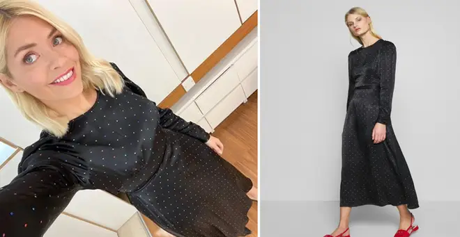 Holly Willoughby's This Morning outfit today: How to get her black silk ...