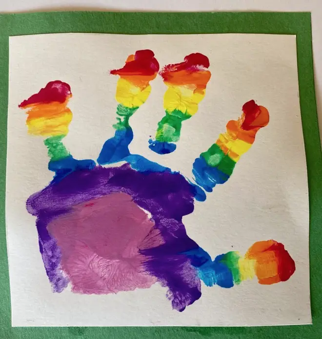 Prince Louis honoured to NHS with the rainbow art