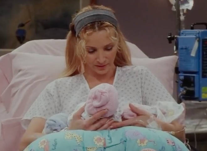 In season four of Friends, Phoebe gives birth to triplets as she plays surrogate for her brother