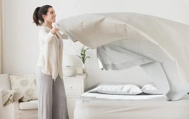 As well as hoovering mattresses on both sides weekly, you should also be cleaning your bedding regularly on a 60 degree wash
