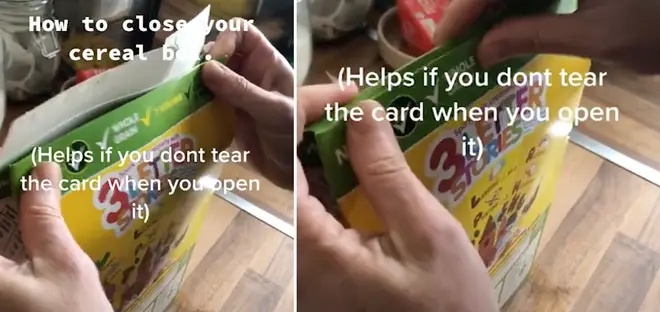 This Tik Tok hack reveals how we should be closing cereal packets