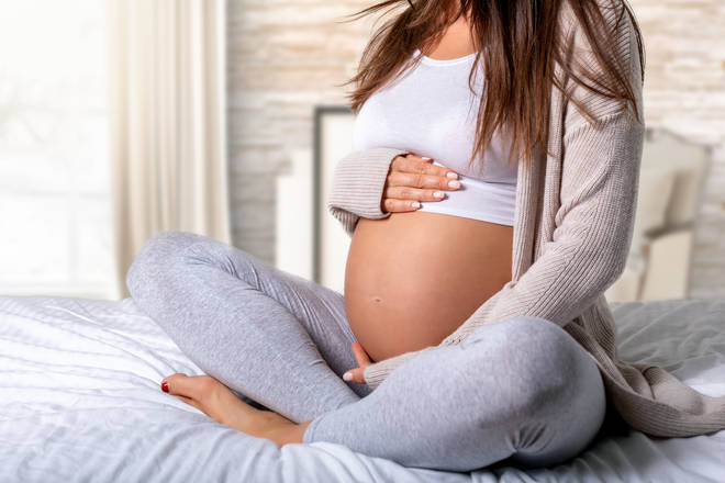 The pregnant woman doesn't want to tell her mother-in-law the sex of her baby (stock image)