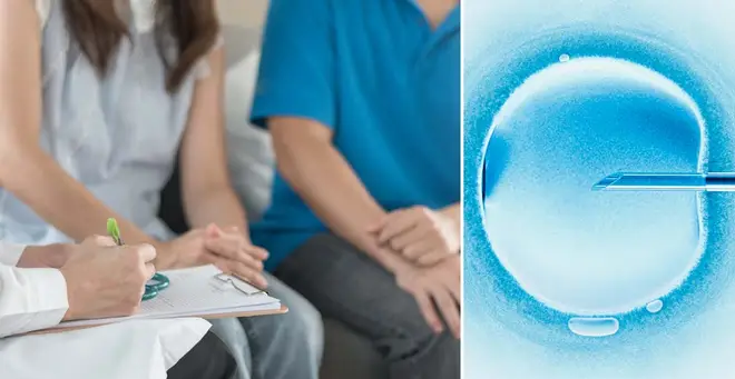 Fertility treatments will be restored, the government announced today (stock images)