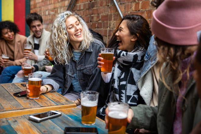 Brits are eager to socialise with friends down the pub