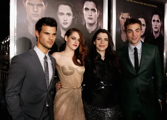 Stephanie Meyer and the stars of Twilight