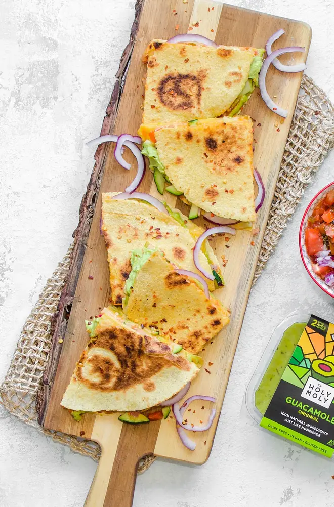 Nothing goes better with a margarita than some gooey quesadillas