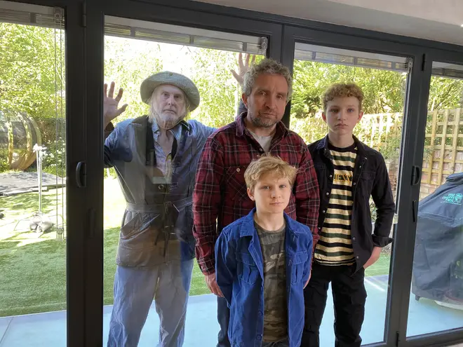 Eddie Marsan, his sons Blu and Bodhi, and David Threlfall star in Karen
