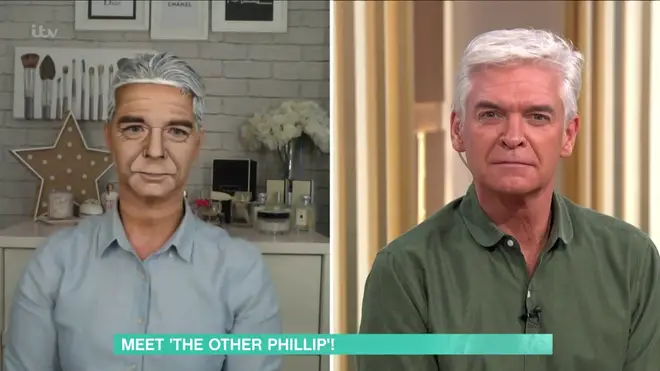 Alana tranformed into Phillip Schofield on This Morning